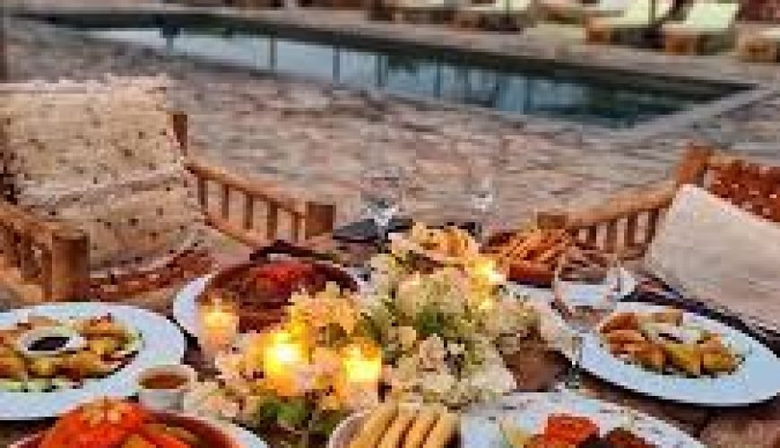 Piscine+Dejeuner+Diner spectacle au Désert Agafay
